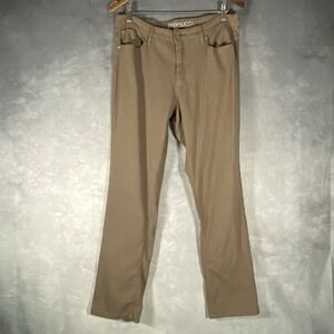 Parasuco Jeans Brown Stretch Casual Jeans Pants Straight Leg Size 14